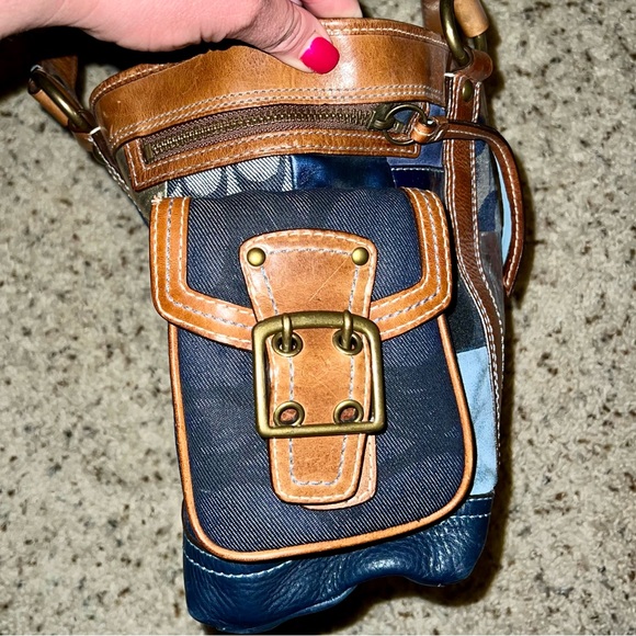 Coach Patchwork & Leather Tote Bag - Picture 6 of 11